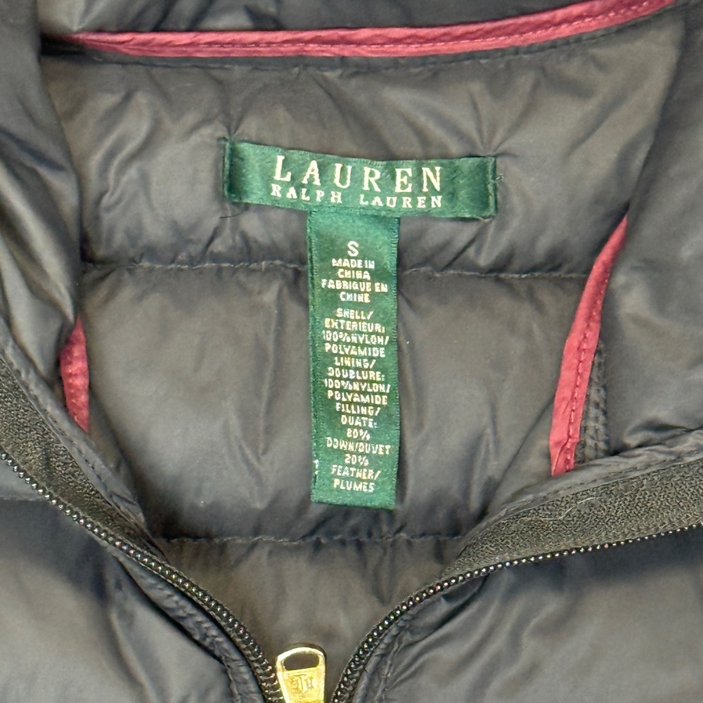 Lauren Ralph Lauren: Women's Black Quilted Down Puffer Jacket, Size S - Picture 5 of 11